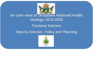 National health strategy zimbabwe