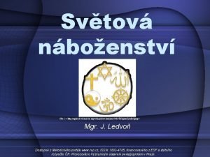 Svtov nboenstv Obr 1 http upload wikimedia orgwikipediacommons99