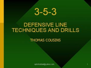 Drills for defensive lineman