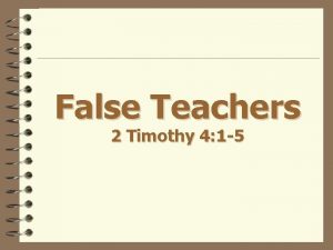 2 timothy 4:3-4