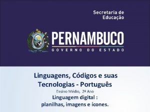 Linguagens Cdigos e suas Tecnologias Portugus Ensino Mdio