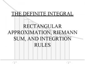 Formula for riemann sum