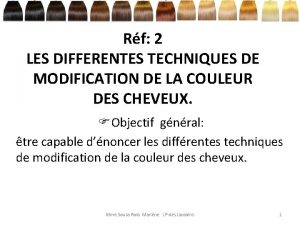 Rf 2 LES DIFFERENTES TECHNIQUES DE MODIFICATION DE