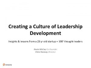 Leadership development insights