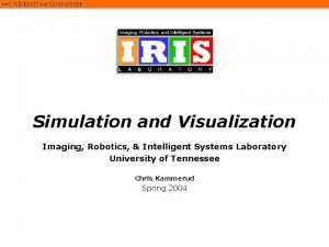 Visualization robot simulation