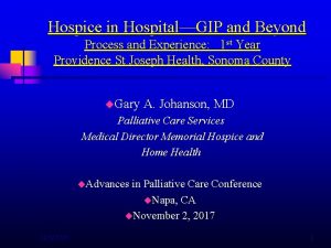Hospice gip tip sheet