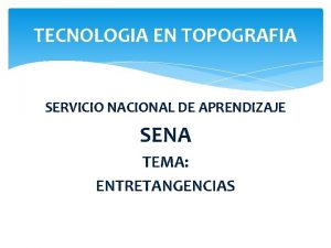 Topografia en el sena