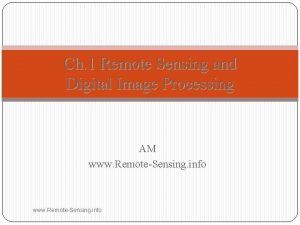 Limitations of remote sensing