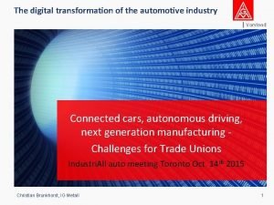 The digital transformation of the automotive industry Vorstand
