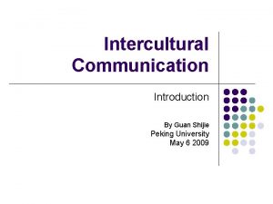 Intercultural communication model