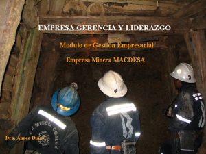 EMPRESA GERENCIA Y LIDERAZGO Modulo de Gestin Empresarial