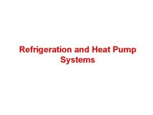 Refrigeration cycle thermodynamics