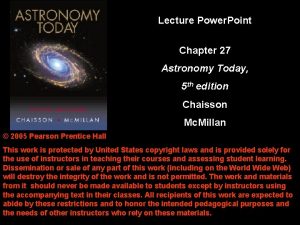 Lecture Power Point Chapter 27 Astronomy Today 5