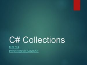 C# collections overview