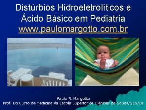 Hidratação pediatria
