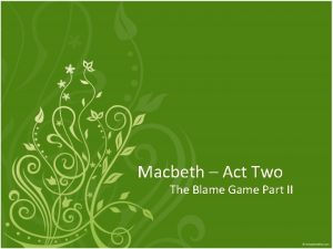 Macbeth game board