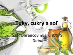 Tuky cukry a so Z Obrancov mieru 8799