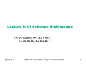 Ui architecture patterns