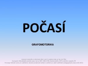 Grafomotorika vítr