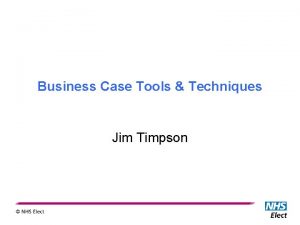 Business case tools