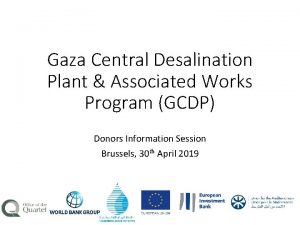 Gaza central desalination plant