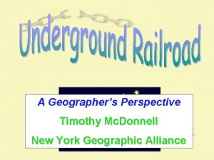 A Geographers Perspective Timothy Mc Donnell New York