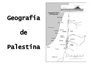 Geografa de Palestina El creciente frtil El escenario