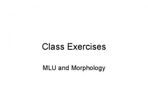 How to calculate mlu