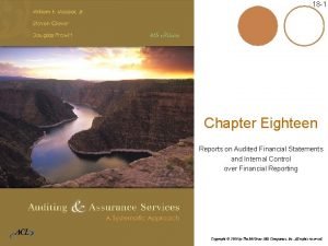 18 1 Chapter Eighteen Reports on Audited Financial