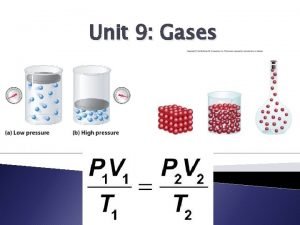 Unit 9 Gases 1 Pressure Gas pressure the
