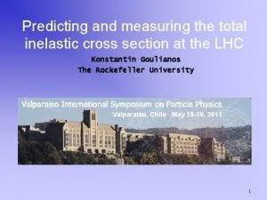 Predicting and measuring the total inelastic cross section