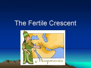 Geography of the fertile crescent