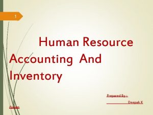 Human resource inventory