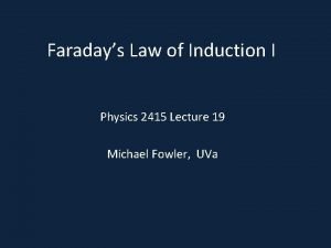 Faraday's law