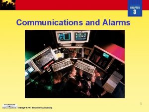 CHAPTER 3 Communications and Alarms 1 Copyright 2007