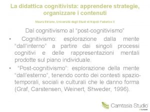 Didattica cognitivista