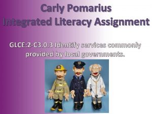 Carly Pomarius Integrated Literacy Assignment GLCE 2 C