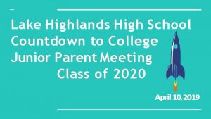 Lake highlands high school counselors