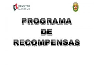 Recompensas pnp