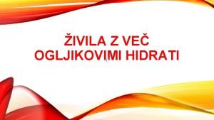 živila z več ogljikovimi hidrati