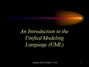 Introduction to the unified modeling language