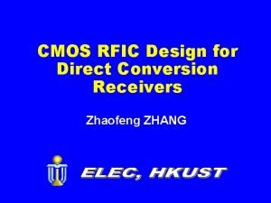 Direct conversion receiver