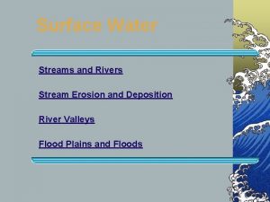 Surface Water Streams and Rivers Stream Erosion and