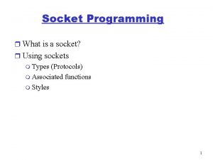 R socket programming