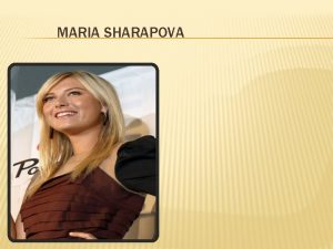 Maria sharapova born