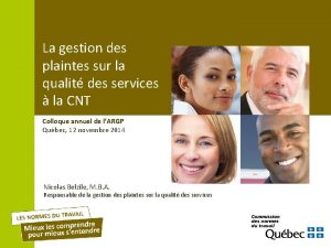 La gestion des plaintes sur la qualit des