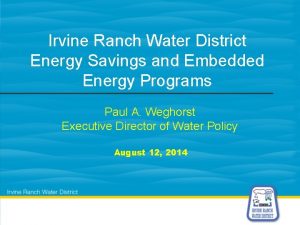 Irvine ranch water district