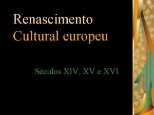 Renascimento cultural europeu