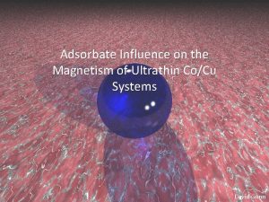 Adsorbate Influence on the Magnetism of Ultrathin CoCu