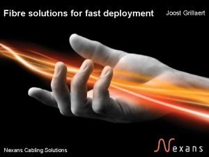 Nexans cabling solutions